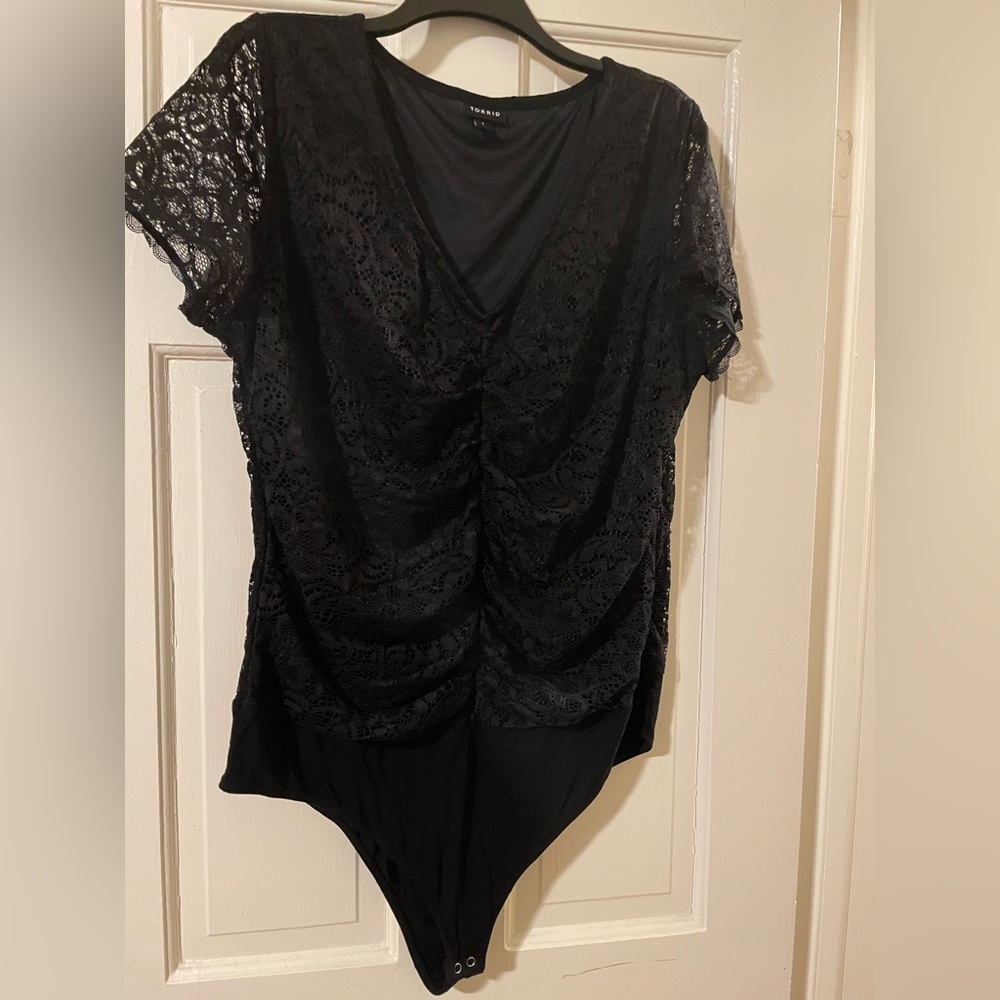 New Black Torrid Lace Bodysuit Size 1